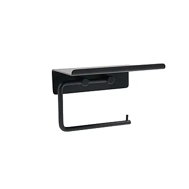 101457828 - BASE Selvklebende toalettpapirholder, Sort matt (a).jpg